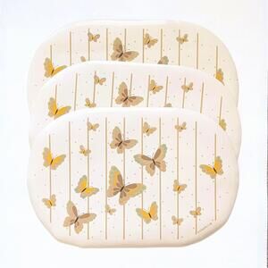 Vintage 1980s Vinyl Placemats with Butterflies